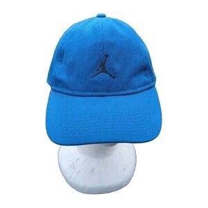 Air Jordan Hat Men Blue Metal Logo Jumpman Snap Back Cap